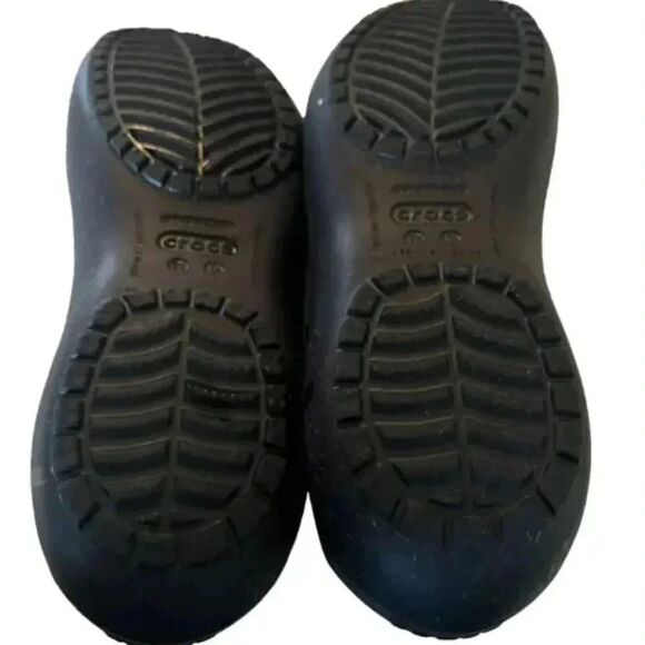 Crocs Womens Black Rubber Comfort Casual Ballet Flats Slip On Size 9 - Picture 8 of 8